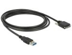 DeLOCK 83599 USB Kabel USB 3.2 Gen 1 (3.1 Gen 1) 3 m USB A Micro-USB B 5 Gbit/s Schwarz
