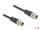 DELOCK M12 Kabel X-kodiert 8 Pin Stecker zu Stecker PVC 1 m