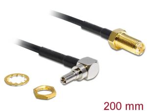 DELOCK HF Kabel RP-SMA -> CRC-9 90° Bu/St 0.20m
