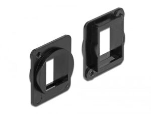 DELOCK Keystone Halterung 1 Port D-Typ XLR schwarz