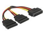 DELOCK Kabel Power SATA 15 Pin > 2x SATA HDD - gerade