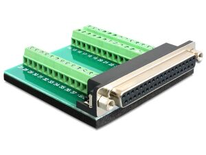 DELOCK Adapter Terminalblock 39Pin -> D-Sub37 Buchse