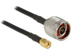 DeLOCK 89466 Koaxialkabel RG-58 10 m N plug SMA plug Schwarz
