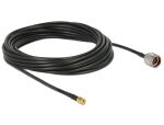 DeLOCK 89466 Koaxialkabel RG-58 10 m N plug SMA plug Schwarz