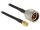 DeLOCK 89466 Koaxialkabel RG-58 10 m N plug SMA plug Schwarz