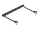 DELOCK Spiralkabel Klinke 3 Pin 3,5mm St. zu St. gew.75cm