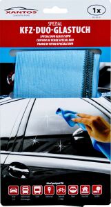 XANTOS DUO-Glasreinigungstuch 40x40cm blau