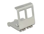 DELOCK Keystone Halterung für Hutschienen 2-Port Metall