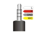 DELOCK Klinkekabel 3,5mm -> 2x 3,5mm St/Bu 0.25m...