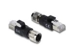 DELOCK M12 Adapter X-kodiert 8 Pin Buchse zu RJ45