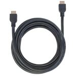 Manhattan High Speed HDMI-Kabel mit Ethernet-Kanal, CL3-zertifiziert für Wandinstallationen, HEC, ARC, 3D, 4K@60Hz, CL3, HDMI-Stecker auf HDMI-Stecker, geschirmt, schwarz, 5 m