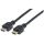 Manhattan High Speed HDMI-Kabel mit Ethernet-Kanal, CL3-zertifiziert für Wandinstallationen, HEC, ARC, 3D, 4K@60Hz, CL3, HDMI-Stecker auf HDMI-Stecker, geschirmt, schwarz, 5 m