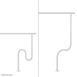 Neomounts ADS06-132WH Kabelwirbelsäule - magnetische Befestigung - universal