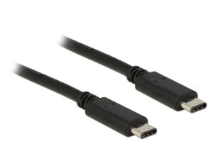 DeLOCK Type-C 2.0 - USB Type-C 2.0, 1 m USB Kabel USB 2.0 USB C 0,48 Gbit/s Schwarz