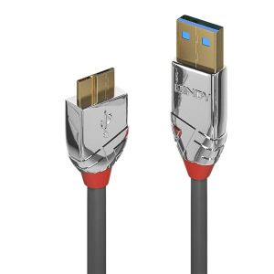 Lindy 36657 USB Kabel USB 3.2 Gen 1 (3.1 Gen 1) 1 m USB A Micro-USB B 5 Gbit/s Grau