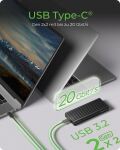 ICY BOX IB-1917M-C32a, Gehäuse für NVMe M.2 SSD zu Type-C® USB 3.2 Gen 2x2, 20 Gbit/s