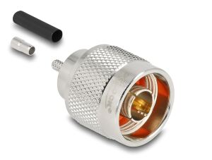 DELOCK N Stecker z.Crimpen RG-174/RG-316 pass. schrumpfschl.