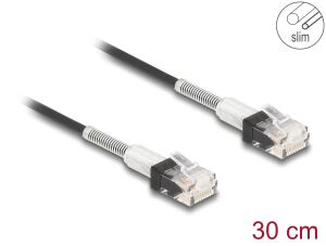 DELOCK RJ45 Netzwerkkabel doppelter Knickschutz 0,3m