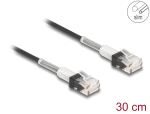 DELOCK RJ45 Netzwerkkabel doppelter Knickschutz 0,3m