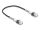 DELOCK RJ45 Netzwerkkabel doppelter Knickschutz 0,3m