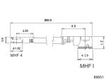 DELOCK Antennenkabel U.FL MHF > IV/HSC MHF St/St 1.13 0.50m