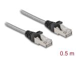 DELOCK RJ45 Kabel Cat.6A U/FTP mit Metallmantel 0,5 m