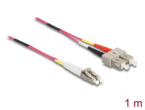DELOCK LWL Patchkabel LC -> SC 1.00m Multimode Duplex OM4