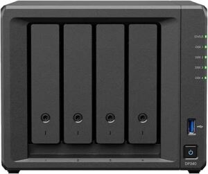 Synology DP340 NAS & Speicherserver Desktop R1600 16 GB 32 TB HDD Schwarz