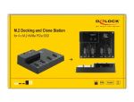 DeLOCK M.2 Dockingstation für 4 x M.2 NVMe PCIe SSD mit Klon Funktion