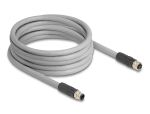 DELOCK M12 Kabel L-kodiert 5 Pin St r. gew. zu Bu PUR 5m
