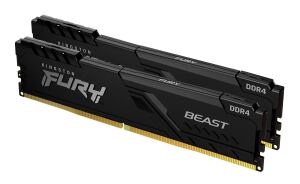 Kingston Technology FURY Beast 32GB 3200MT/s DDR4 CL16 DIMM (2er-Kit) 1Gx8 Black