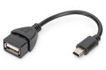 Digitus USB Mini-B - USB-A Adapter/ Konverter, OTG, 0,2m