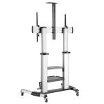 Logilink TV-Ständer Rollen höhenverstellbar,60-100",max100kg (Speditionsversand)