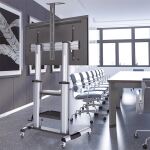 Logilink TV-Ständer Rollen höhenverstellbar,60-100",max100kg (Speditionsversand)