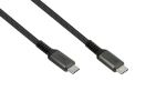 Alcasa 2240-CCT005A USB Kabel USB 2.0 2 m USB C 240 W Schwarz