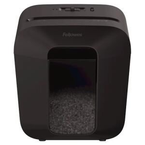 Fellowes Powershred LX25M Aktenvernichter Partikelschnitt-Zerkleinerung Schwarz