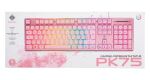 Deltaco Gaming GAM-021-RGB-P-DE Tastatur USB QWERTZ Deutsch Pink