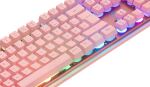 Deltaco Gaming GAM-021-RGB-P-DE Tastatur USB QWERTZ Deutsch Pink