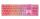 Deltaco Gaming GAM-021-RGB-P-DE Tastatur USB QWERTZ Deutsch Pink