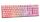 Deltaco Gaming GAM-021-RGB-P-DE Tastatur USB QWERTZ Deutsch Pink