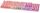 Deltaco Gaming GAM-021-RGB-P-DE Tastatur USB QWERTZ Deutsch Pink