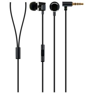 Schwaiger Headset In-Ear "eckig" Metall Schwarz
