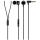 Schwaiger Headset In-Ear "eckig" Metall Schwarz