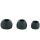 Schwaiger Headset In-Ear "eckig" Metall Schwarz