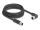 DELOCK M12 Kabel L-kodiert 4 Pin St zu Bu r. gew. PUR 3m sw