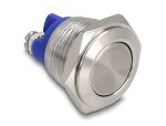 DELOCK Drucktaster zum Einbau 16 mm 2 x Schraubklemme flach