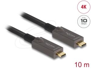 DELOCK Aktives Optisches USB-C Video Daten PD Kabel 10 m