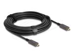 DELOCK Aktives Optisches USB-C Video Daten PD Kabel 10 m
