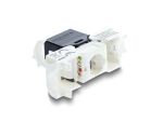 DeLOCK Keystone Modul RJ45 Buchse zu LSA Cat.6 UTP mit Verschlussclip und kabelbinderfrei