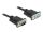 DeLOCK Seriell Kabel RS-232 D-Sub 9 Stecker zu Buchse mit schmalem Steckergehäuse 1 m